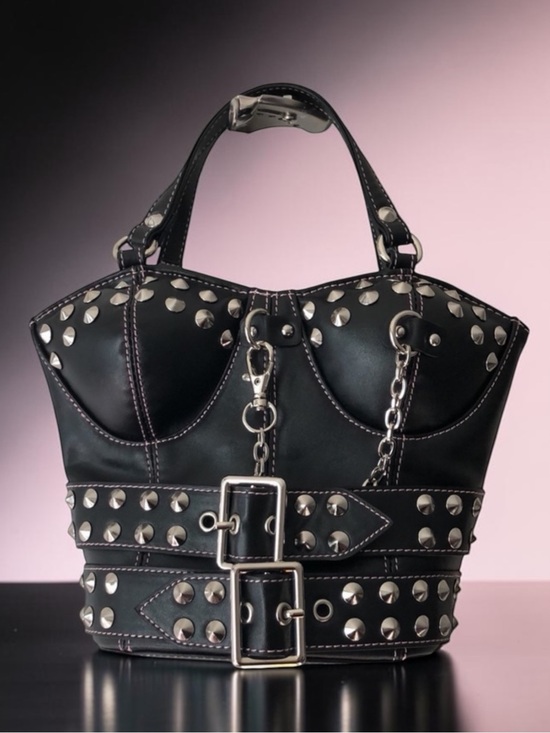 Dolls Kill Handbags - Dolls Kill / CURRENT MOOD DANGEROUS GAME BUSTIER HANDBAG NWT